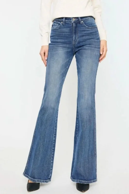 Fashion Comfort Kancan Cat's Whiskers High Waist Flare Jeans