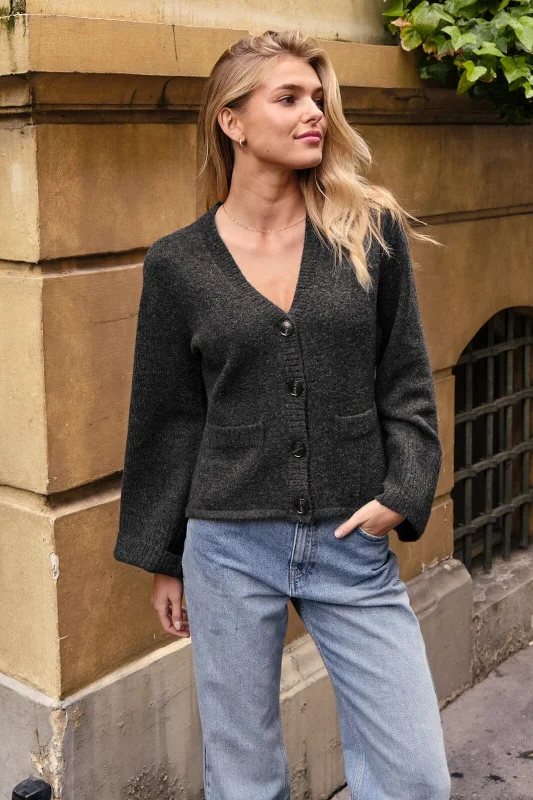Fashion Comfort Neo Noir - Pixie Knit Cardigan - Antracit