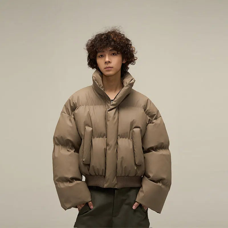High-end Fabrics Unisex Short Puffer Cotton Jacket