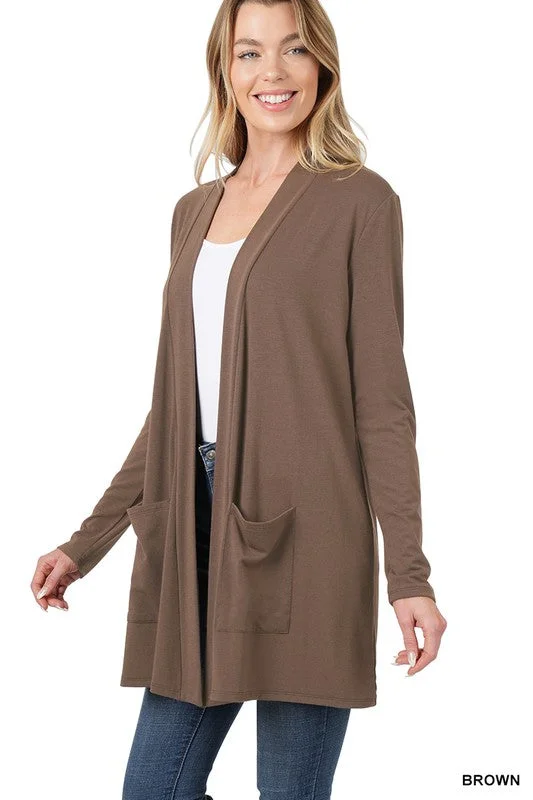 Sports Vitality Style FS Clerarance POCKET OPEN CARDIGAN