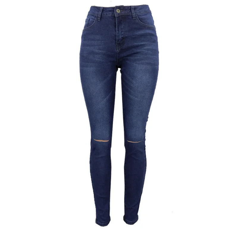 Versatile Style Skinny High Waist Denim Pencil Pants Wholesale Womens Clothing