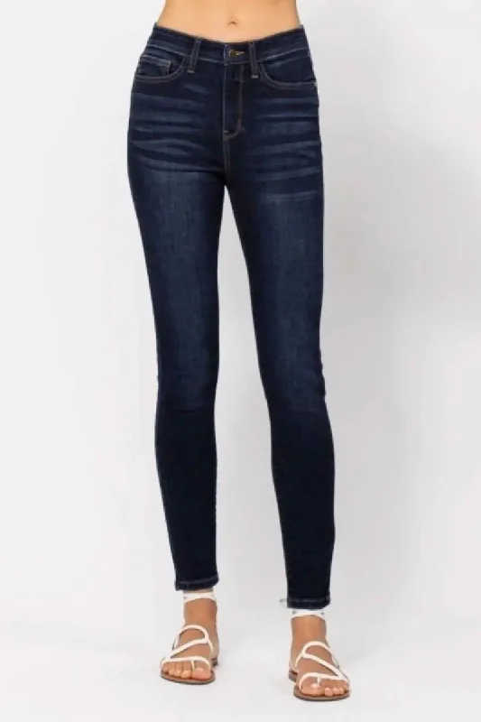 Celebrity Style Judy Blue Full Size High Waist Handsand Skinny Jeans
