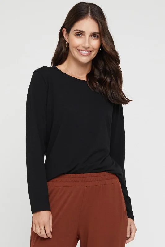 Comfortable Mind Cassie Crew Neck - Black