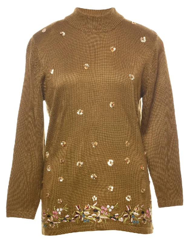New Season Series Sequined Jumper - M