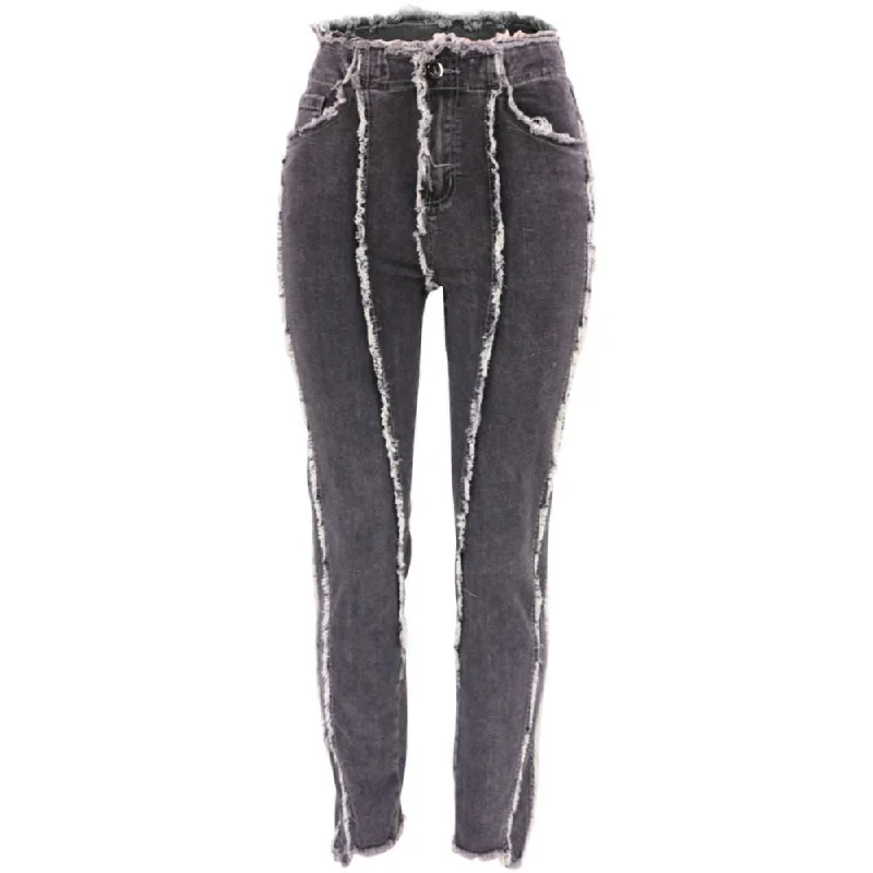 Breathable Comfort Loose Casual Dark Patchwork Wide-Leg Pants Wholesale Womens Clothing N3823090500028