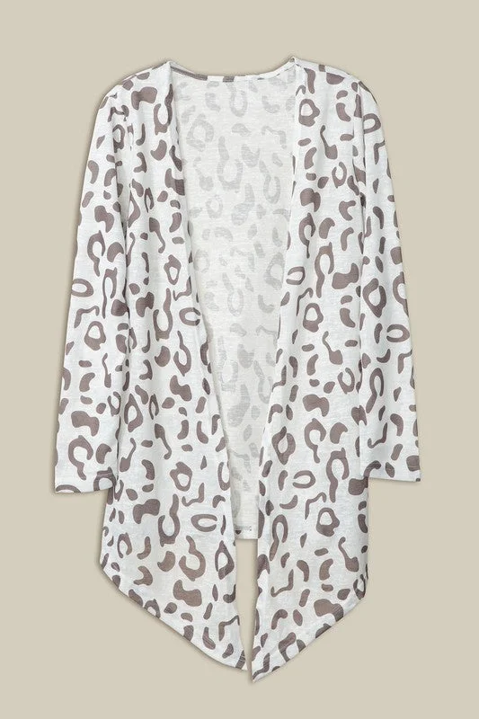 Sports Yoga Style DS Leopard open cardigan
