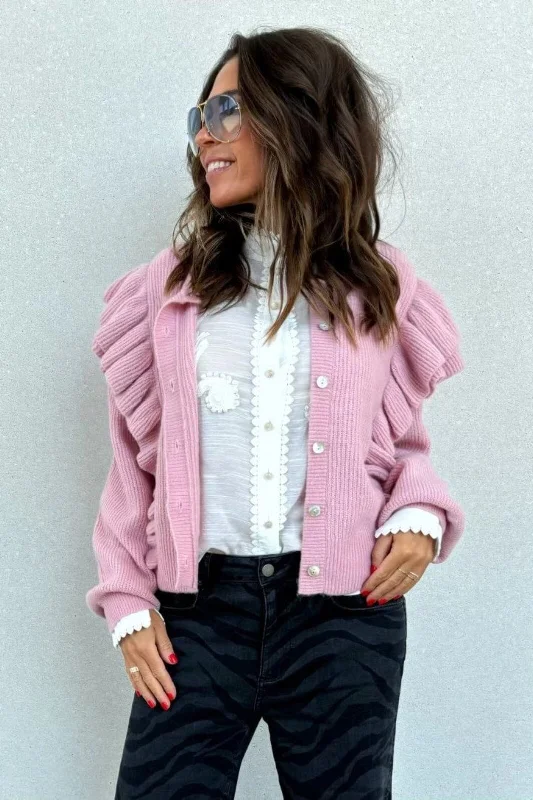 Extra long version Gossia - Annsofigo Cardigan - Soft Rose