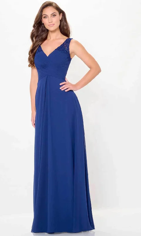 Elegant Design Cameron Blake CB3239 - Sleeveless Ruched Evening Dress