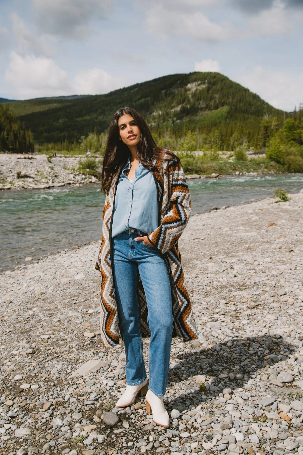 High waist design Astrid Coachella Coat