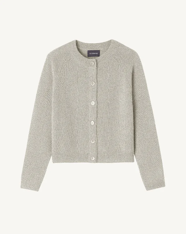 Raglan-sleeved cardigan