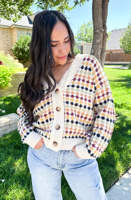 Close To Heart Multicolored Boyfriend Cardigan