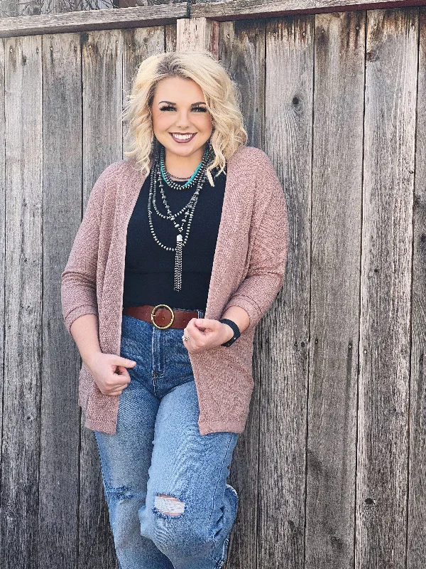 Soft Comfort Judith Mocha Knit Cardigan