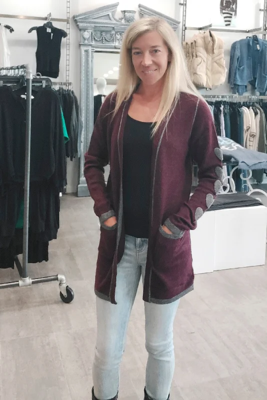 Affordable selection Just Madison Heart Sleeve Cardigan