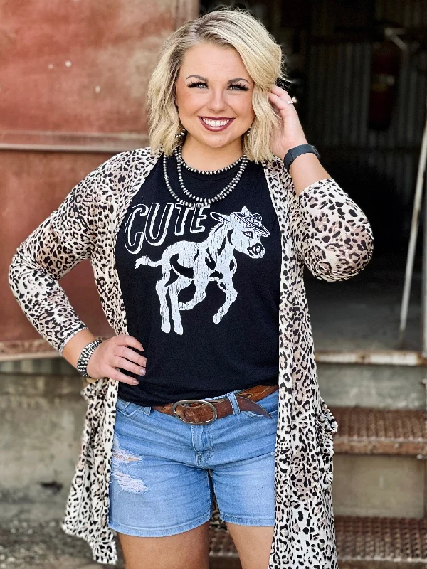 Retro Design Lilly Leopard Cardigan by Texas True Threads