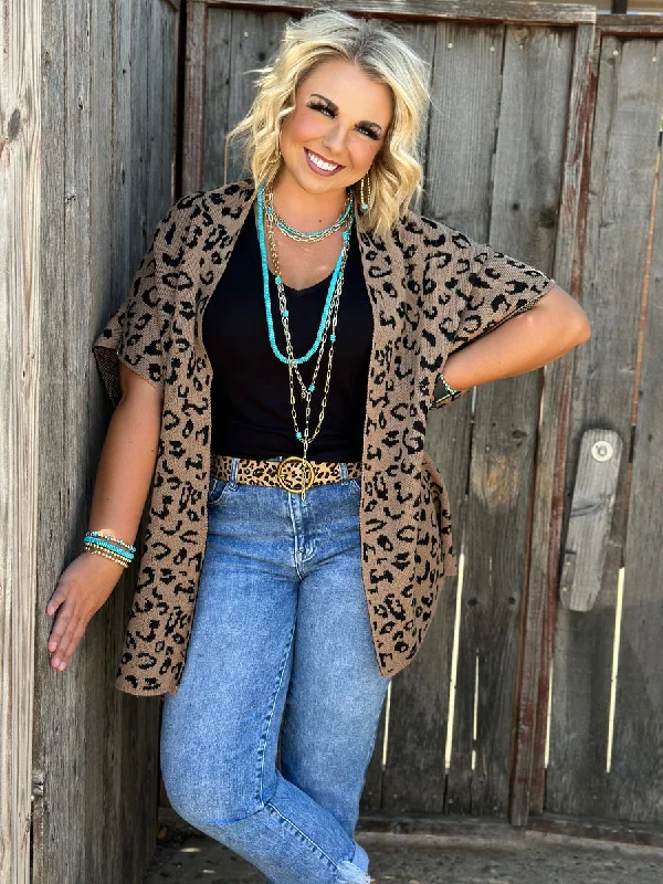 Personality Publicity Mabry Leopard Cardigan by Texas True Threads