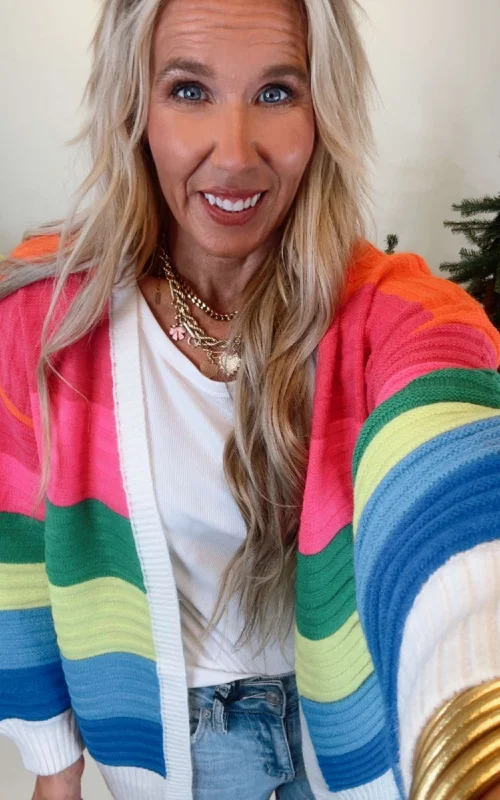 Romantic And Sweet Rainbow Dreams Cardigan | JESS LEA