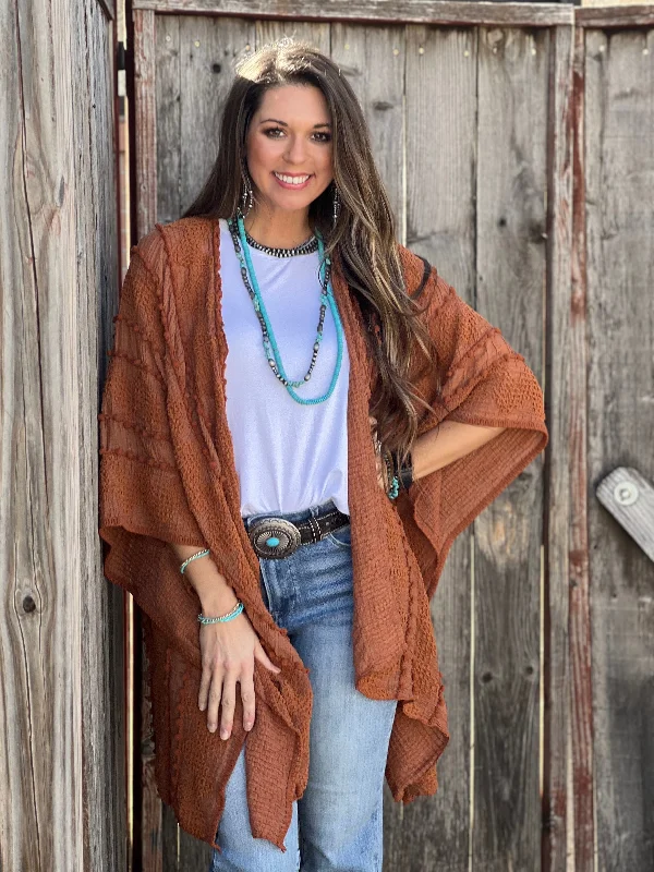 Trendy Looks Reagan Rust Kimono