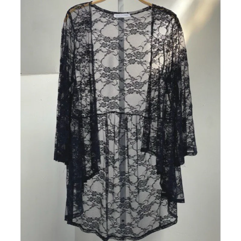 Simply Love Lace Cardigan Black