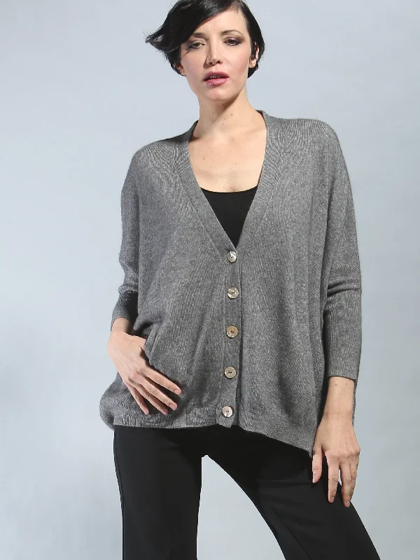 Retro Literary Style Slouchy Cardigan