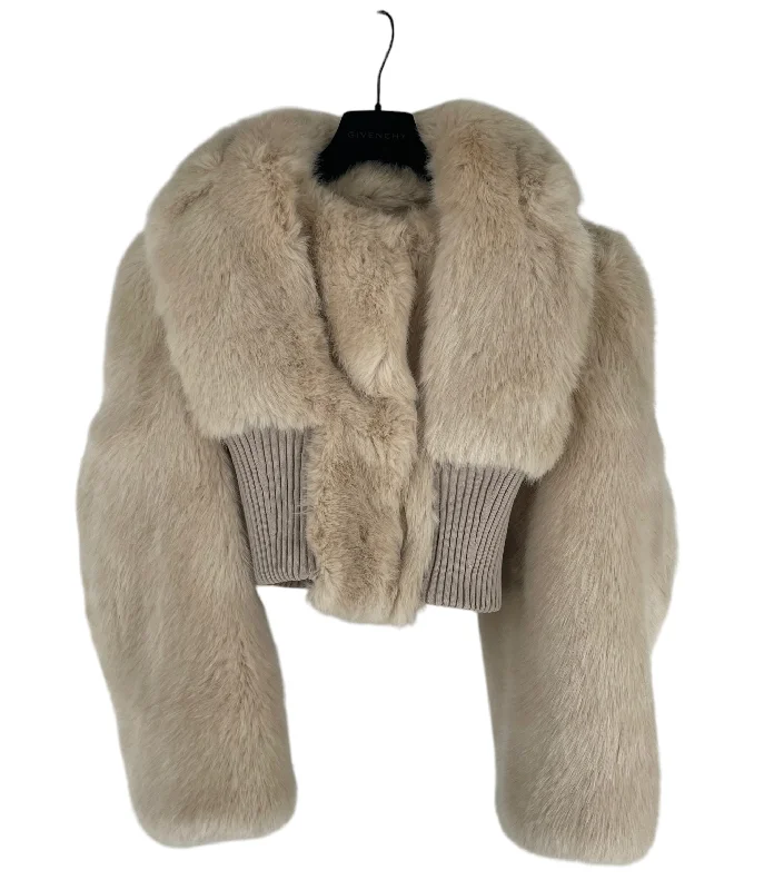 Unique Fashion GIVENCHY/Coat/36/Wool/CRM/BW00DQ13DY SINTCHED IN WAIST