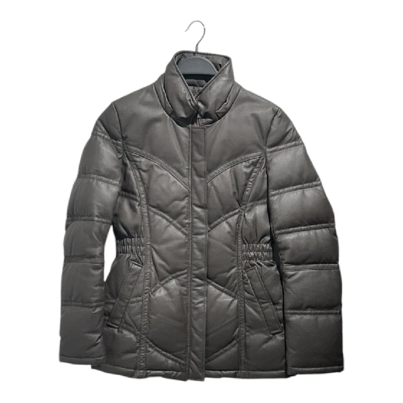 Easy Fashion TORNADO MART/Puffer Jkt/40/Leather/GRN/