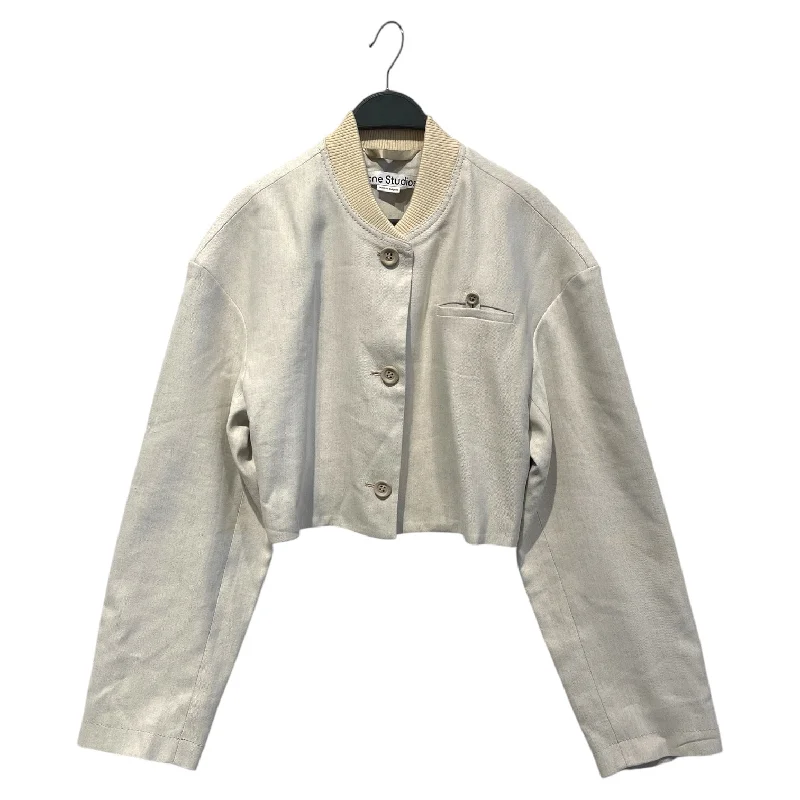 Lounge Wear Acne Studios/Jacket/38/Linen/BEG/cropped bomber