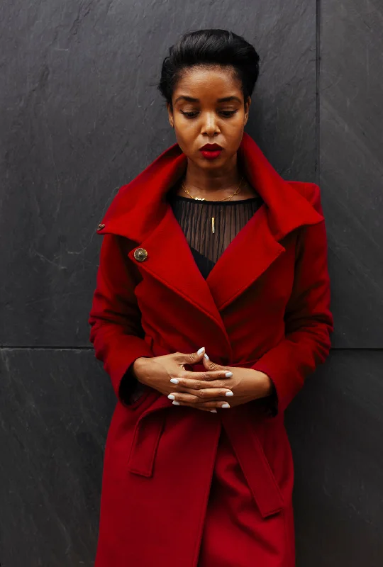 High Street Fashion ARCHITECTS COAT · flame