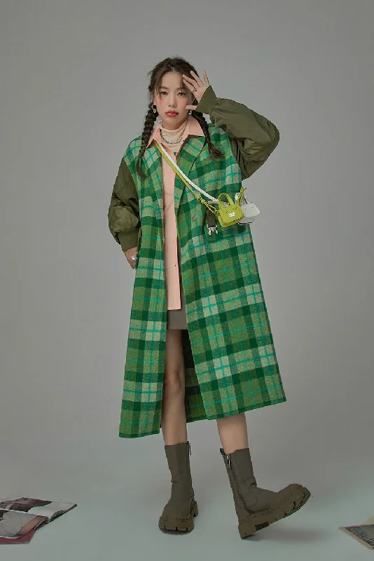 Basic Version Something Is About To Change Checkered Coat