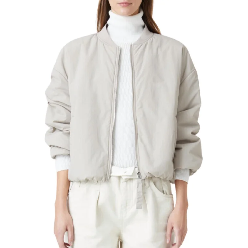 High-quality Design Bomber Jacket In Plaster Biege