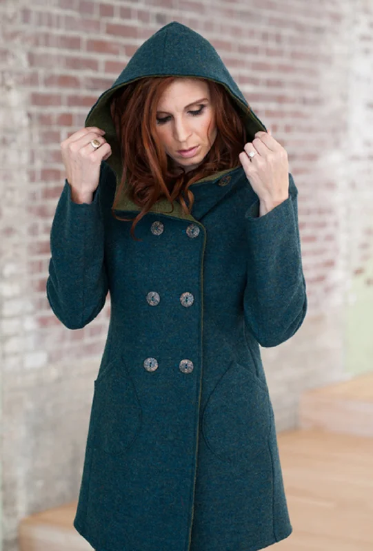 Fashion Wear CAR COAT · teal