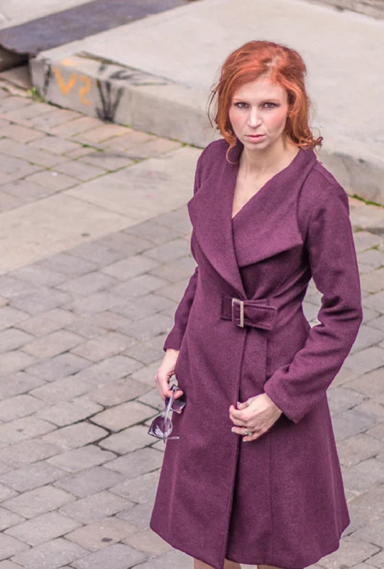 American Style COACH COAT · plum