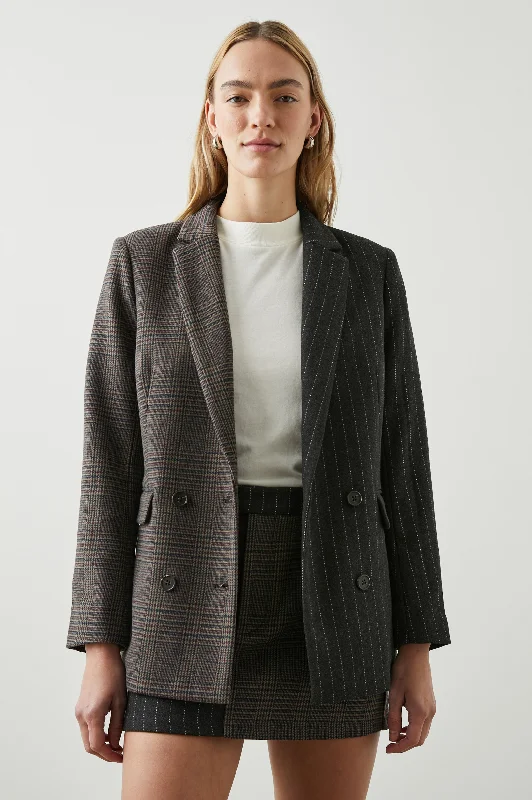 Cool Style CODY BLAZER - PINSTRIPE PLAID MIX