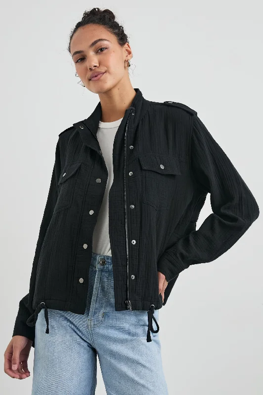 Chic Relaxation COLLINS JACKET - GAUZE BLACK