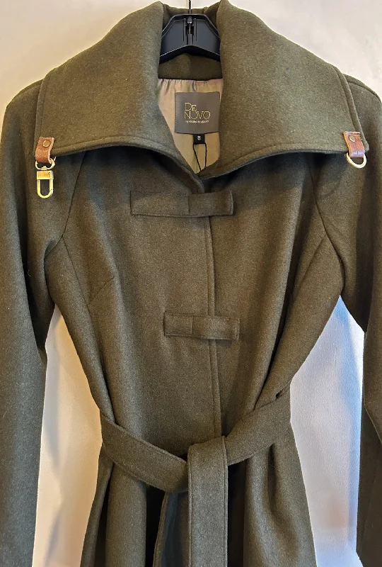 Fashion And Simplicity CROSSBAR RAGLAN COAT · olive