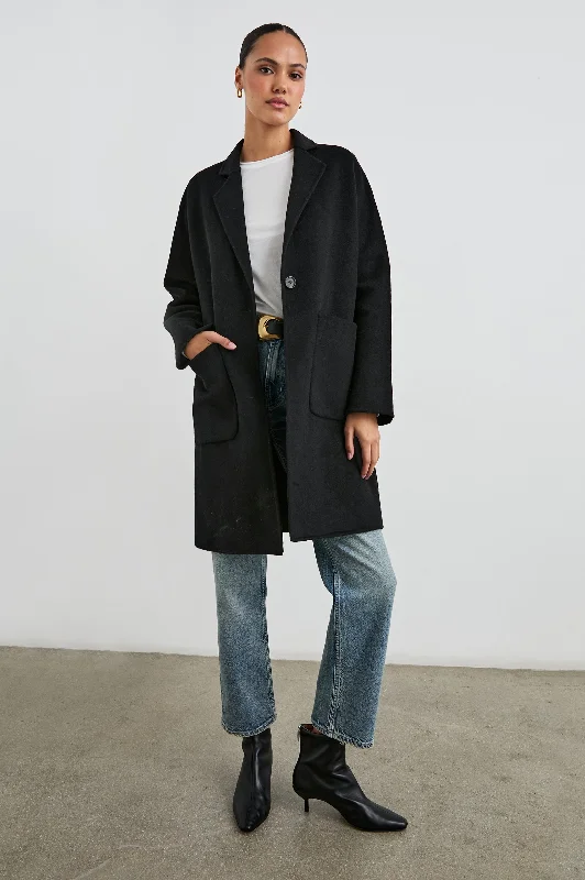 Free And Comfortable EVEREST COAT - BLACK