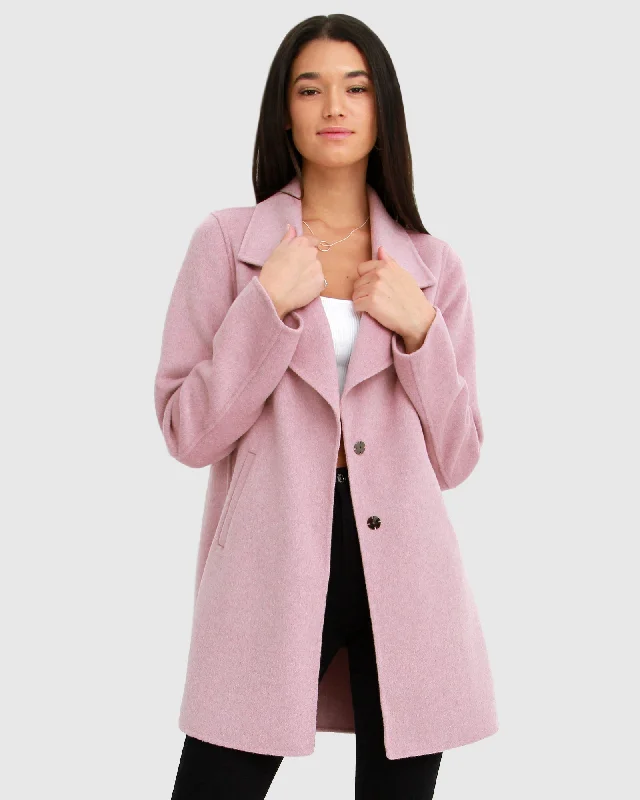 Exclusive Customization Ex-Boyfriend Wool Blend Oversized Jacket - Lilac