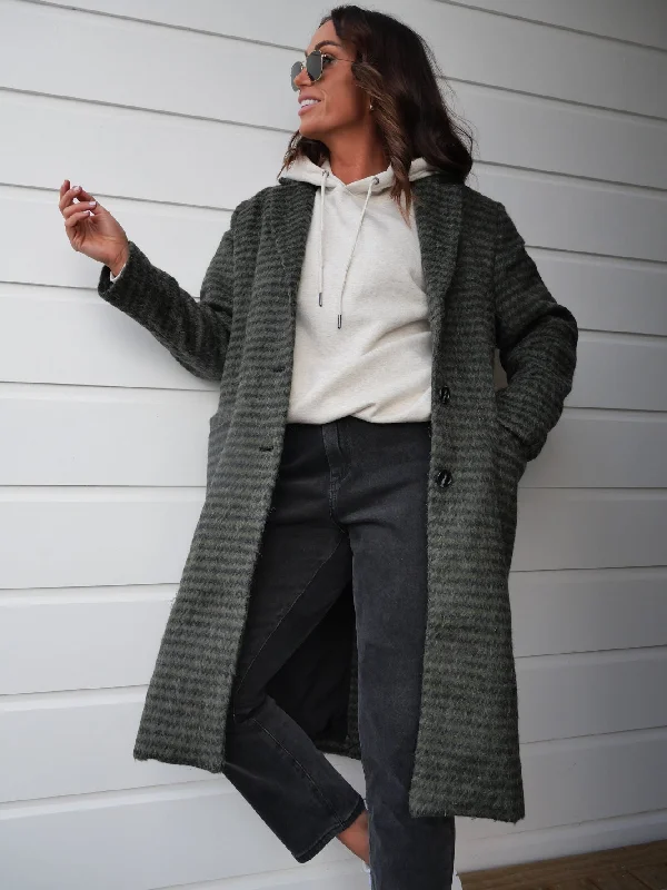 Exclusive Customization Foxwood Clementine Coat Green Black