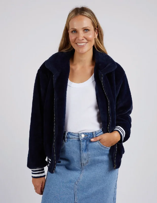 Breathable Design Foxwood Nora Bomber Jacket Navy
