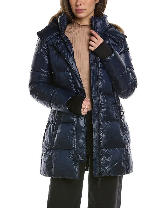 Timeless Comfort French Connection Belted Puffer Coat
