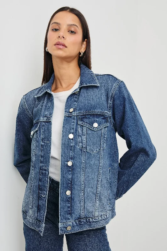 Warm Comfort GROVE BOYFRIEND TRUCKER JACKET - INDIGO HAZE