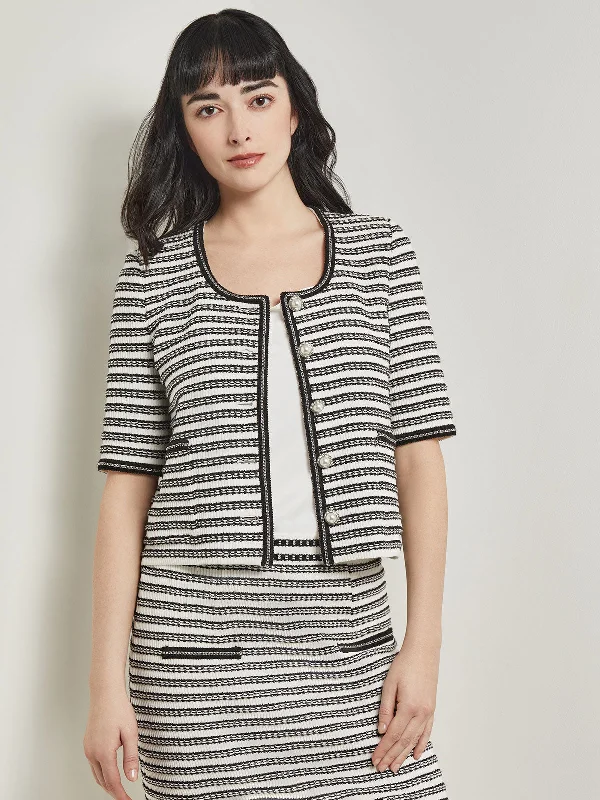 Sports Style Heritage Fit Chain Trim Jacket