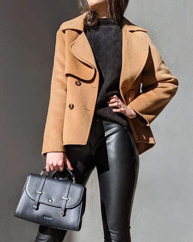 Advanced Design I'm Yours Wool Blend Peacoat - Camel