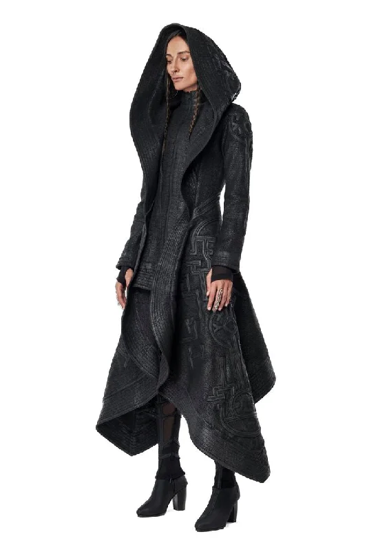 NASRANI WOMEN'S HOODED LONG COAT