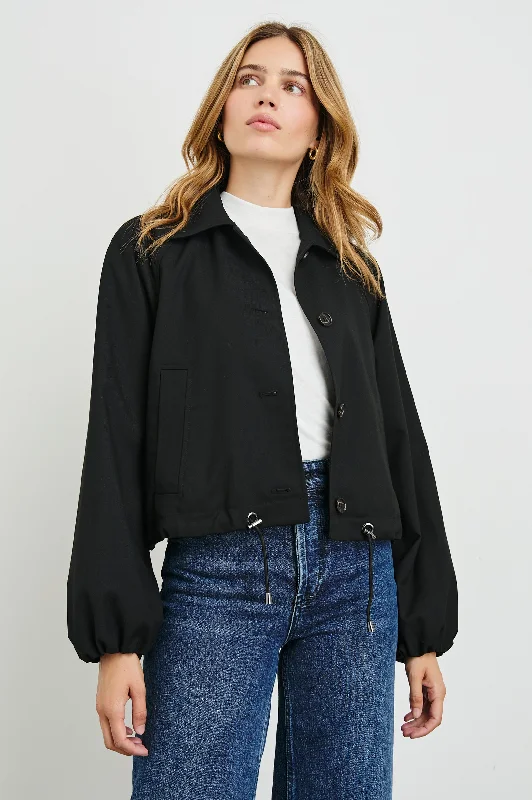 Embroidery Design NORTH JACKET - BLACK TWILL