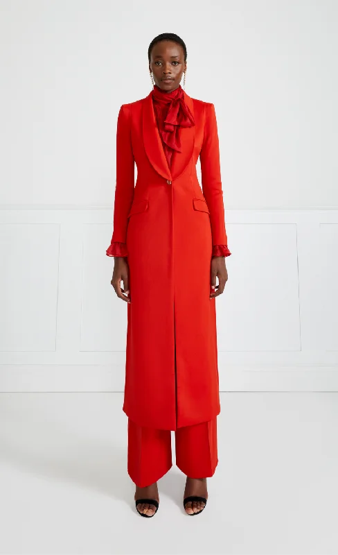 Exquisite Craftsmanship Oaklee Coat - Poppy Red