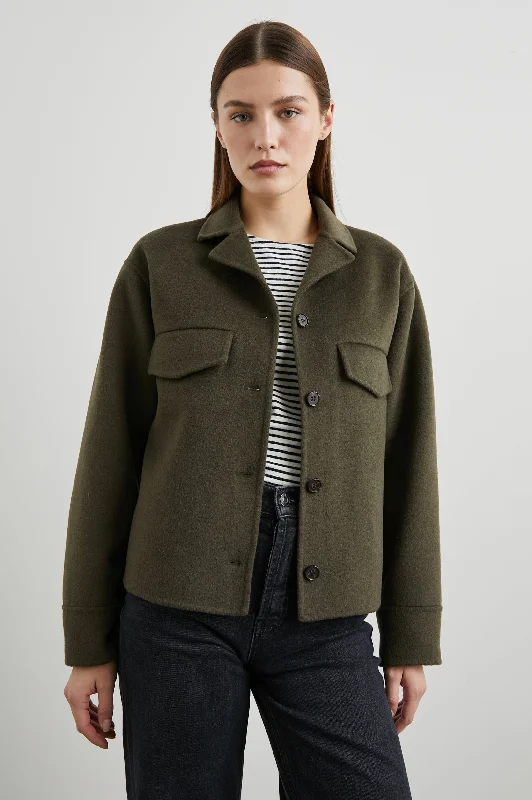 Printed Patterns RILEY JACKET - OLIVE