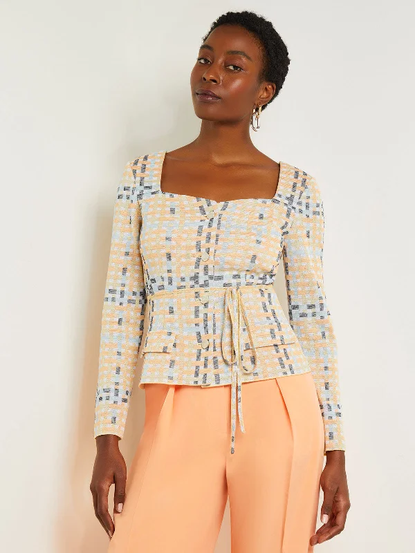 Fashion Touch Sweetheart Neck Modern Fit Jacket