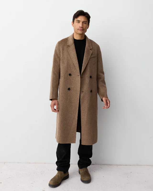 Trendy Items THE MENS DOUBLE BREASTED COAT - CHOCO