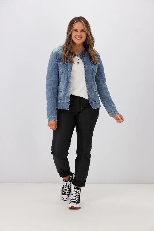 Noble And Elegant Threadz Maggie Denim Jacket Denim