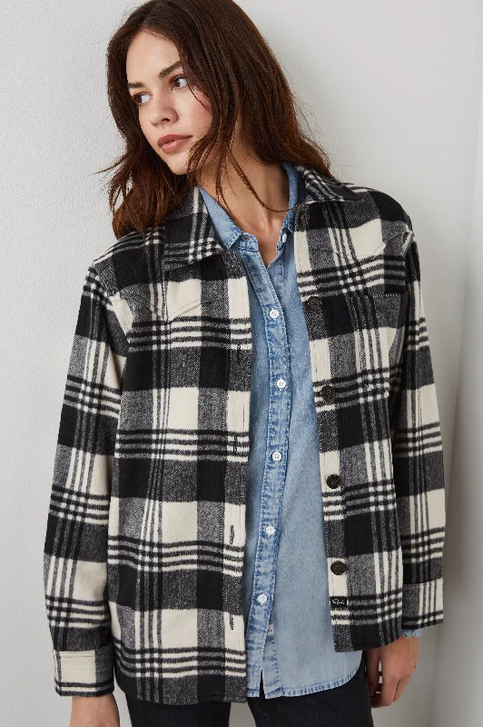 Fashionable Items TRIPP SHIRT JACKET - OYSTER BLACK